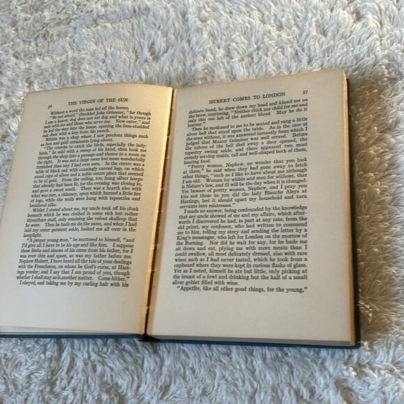 The Virgin of the Sun H. Rider Haggard Vintage 1922 first edition Fair HC - Picture 6 of 10